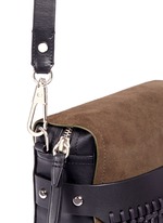 Detail View -Click To Enlarge 'Bianca' small fringe leather crossbody bag