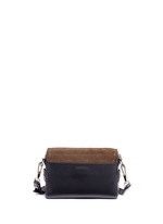Back View -Click To Enlarge 'Bianca' small fringe leather crossbody bag
