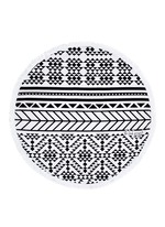 Detail View -Click To Enlarge 'The Aztec' fringed Roundie towel