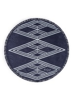 Detail View -Click To Enlarge 'The Santorini' fringed Roundie towel