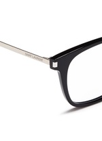 Detail View -Click To Enlarge 'SL 26' metal temple acetate square optical glasses