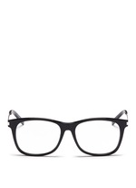 Main View -Click To Enlarge 'SL 26' metal temple acetate square optical glasses