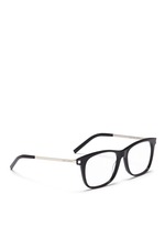 Figure View -Click To Enlarge 'SL 26' metal temple acetate square optical glasses