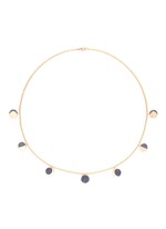 Main View -Click To Enlarge 'Moon Phase' sapphire 18k yellow gold necklace