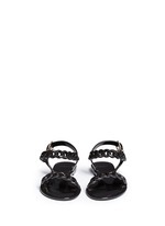 Front View -Click To Enlarge Chain strap jelly sandals