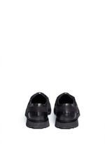 Back View -Click To Enlarge 'Molecular Hybrid' nubuck trim leather derbies