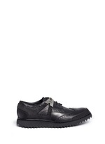 Main View -Click To Enlarge 'Molecular Hybrid' nubuck trim leather derbies