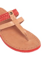 Detail View -Click To Enlarge 'Audra' colourblock braided leather sandals