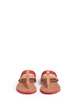 Front View -Click To Enlarge 'Audra' colourblock braided leather sandals