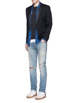 Figure View -Click To Enlarge 'Too Late' embroidery T-shirt