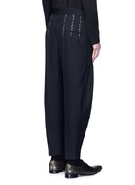 wide leg fleece trousers