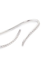 Detail View -Click To Enlarge 'Daisy' diamond 18k white gold three finger ring