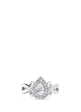 Main View - Click To Enlarge Main View - Click To Enlarge - VERA WANG LOVE - Ribbons & Bows - diamond engagement ring