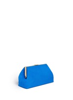 Front View -Click To Enlarge 'Volume' suede clutch