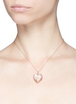 Detail View -Click To Enlarge 18k yellow gold letter charm - V