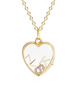Figure View -Click To Enlarge 18k yellow gold letter charm - Z