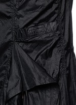 Detail View -Click To Enlarge 'Spliced' ruffle hem crinkle nylon sleeveless top