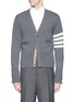 Main View - Click To Enlarge Main View - Click To Enlarge - Thom Browne - Intarsia stripe cashmere V-neck cardigan