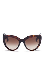 Main View -Click To Enlarge Logo temple acetate cat eye sunglasses