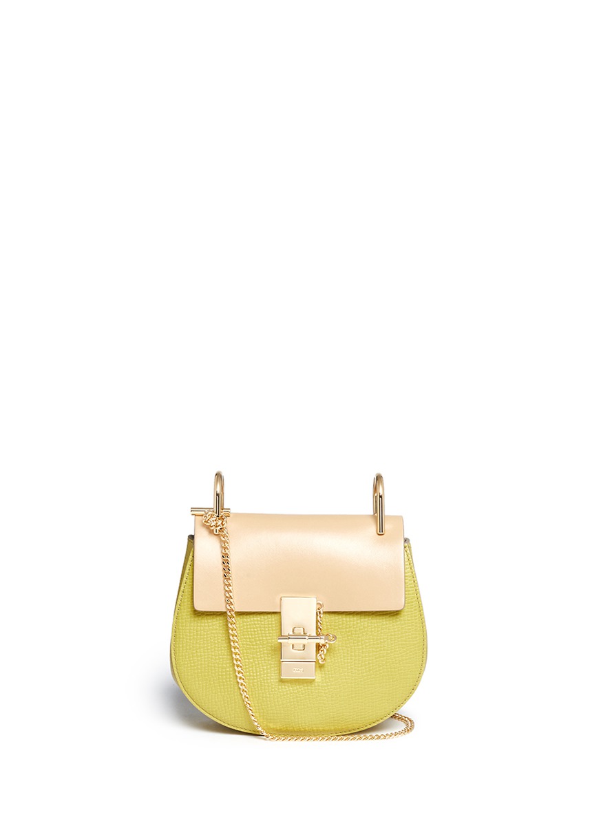 CHLO Small Drew Chain Trim Shoulder Bag