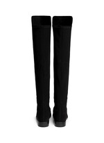 Back View -Click To Enlarge '5050' elastic back suede boots