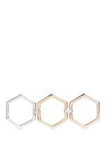 Main View -Click To Enlarge '4 Ways' 18k yellow and rose gold convertible ring