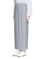 Front View -Click To Enlarge 'Osnyo' plissé pleat maxi skirt