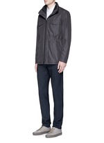 Figure View -Click To Enlarge 'Sylvain' stretch poplin shirt