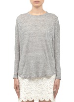 Vince&nbsp;Linen long-sleeve T-shirt