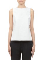 Vince&nbsp;Perforated leather tank top