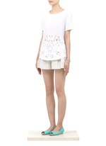 Cole Haan&nbsp;Astoria perforated patent-leather ballerina flats