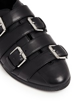 Detail View -Click To Enlarge 'Novva' buckled strappy leather flats