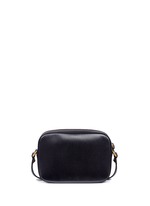 Back View -Click To Enlarge 'Animalier' tiger head web leather crossbody bag