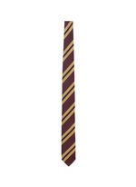 Main View -Click To Enlarge Regimental stripe silk jacquard tie