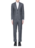 Main View -Click To Enlarge Glen plaid hairline overcheck wool suit