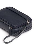 Detail View -Click To Enlarge Saffiano leather travel clutch