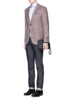 Figure View -Click To Enlarge Saffiano leather travel clutch