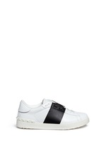 Main View -Click To Enlarge Colourblock leather stud sneakers
