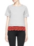 Main View - Click To Enlarge Main View - Click To Enlarge - MSGM - Crochet lip hem cropped sweatshirt