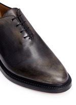 Detail View -Click To Enlarge 'Phase 2' burnished wholecut leather Oxfords