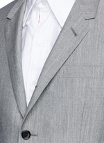 Detail View -Click To Enlarge Wool-Mohair blend blazer