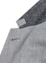 Detail View -Click To Enlarge Wool-Mohair blend blazer