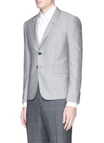 Front View -Click To Enlarge Wool-Mohair blend blazer