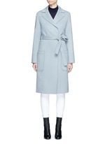 Main View -Click To Enlarge Double face wool-cashmere belted coat