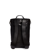 Back View -Click To Enlarge Star print leather duffle backpack