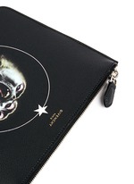 Detail View -Click To Enlarge 'Monkey Brothers' faux leather zip pouch