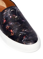 Detail View -Click To Enlarge Monkey print leather skate slip-ons