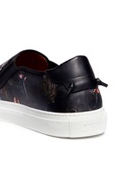 Detail View -Click To Enlarge Monkey print leather skate slip-ons