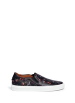 Main View -Click To Enlarge Monkey print leather skate slip-ons