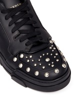 Detail View -Click To Enlarge 'Tyson' stud leather sneakers